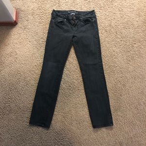 AEO Super Stretch Faded Black Skinny Jeans